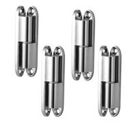 DIYCUT 4 Pièces Charniere Porte en Acier Inoxydable, Petites Charniere Meuble (6 cm de Long), Paumelles de Porte Universelles, avec Vis, pour Portes en Bois, Vitrées(Usage Intérieur/Extérieur)