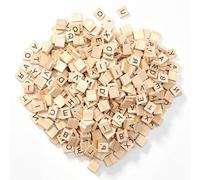 DIYCUT 500 Pièces Petites Lettres Scrabble, Lettres en Bois(20 x 18 x 5 mm)