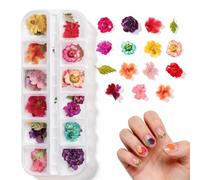 DIYCUT Mini Fleur Sechees Decoration, Mini Fleurs Séchées pour Les Ongles