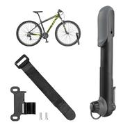 DIYCUT Mini Pompe à Vélo, Pompe VTT Portable, Pompes Velo Mini Universelle, avec Support de Cadre, Convient aux Valves Presta, Schrader, pour Route, Montagne, VTT, Sport (Noire)