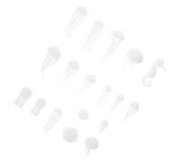 DIYEAH 1 Boîte Mini-remplissages de Résine Modèles Remplis D'époxy Plastique Blanc pour Pendentifs et Ornements, Modélisation Réaliste DIY