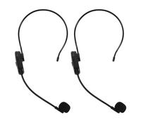 DIYEAH 1 casque-micro sans fil, système de microphone supra-auriculaire | Microphone sans fil double avec récepteur et adaptateur 6,35 mm vers 3,5 mm pour enseignants, guides touristiques et