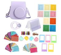 DIYEAH 1 Ensemble Accessoires Polaroïd Étui En Pu Pour Appareil Photo Instantané Étui Pour Appareil Photo Instantané Mini 11 Photo Pour Instant Mini 11 Papier Violet,mauve