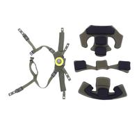 DIYEAH 1 Ensemble de Coussinets de Casque avec système de Suspension | Compatible avec FAST MICH, coussinet en mousse pour casque, insert de coussinet pour casques de moto, de vélo et de cyclisme