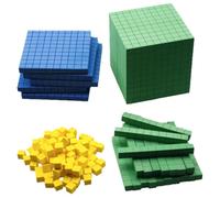DIYEAH 1 ensemble de cubes mathématiques éducatifs en EVA pour enfants, blocs de comptage, outils de manipulation STEM pour la valeur positionnelle et les opérations, cubes de comptage essentiels