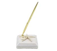 DIYEAH 1 ensemble de stylos et supports pour invités - Stylo à bille pour cérémonie de réception avec support pour certificat de fiançailles, mariage, album de mariage, remise de diplôme,