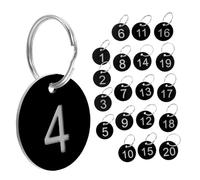 DIYEAH 1 ensemble Étiquettes Numérotées pour Organisation et Identification Marqueurs de Numéros pour Vestiaire et Accueil Anneaux
