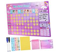 DIYEAH 1 Ensemble Formulaire D'autodiscipline Tableau Des Récompenses Pour Enfant Graphique De Comportement Pour Enfants Tableau De Récompense Réutilisable Plastique