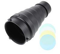 DIYEAH 1 Ensemble Kit de Tube avec Grille et Filtres de Lumière Accessoires pour Flash Stroboscopique et Adaptable pour Photographie Portrait et Beauté