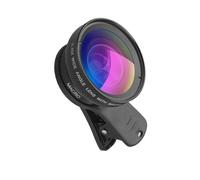 DIYEAH 1 Ensemble Objectif pour Smartphone Kit de Lentilles Angle et Macro Lentille Externe pour Téléphone Compatible avec Tous Modèles