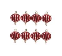 DIYEAH 1 Ensemble Pendentifs Diy Forme de Lanternes pour Création de Bijoux Accessoires pour Colliers Bracelets et Plus Rouge