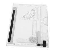 DIYEAH 1 Ensemble Planche à Dessin Outils De Rédaction Architecturale Règle De Brouillon Triangulaire Règle D'architecture Modèles De Dessin Technique Kit Architecte Transparent Plastique
