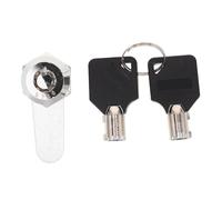 DIYEAH 1 Ensemble Serrure à Came Zinc avec Clés Verrou Minimaliste pour Boîte Aux Lettres Armoire Tiroir et Mobilier Installation Facile et Large Compatibilité