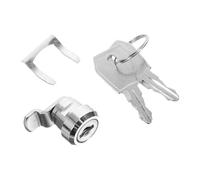 DIYEAH 1 ensemble Serrure à Came Zinc pour Armoire et Boîte Aux Lettres Verrou de Remplacement Sécurisé avec Clés pour Caisse Enregistrée et Dispositifs de Sécurité