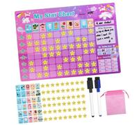 DIYEAH 1 Ensemble Tableau Magnétique de Récompense pour Garçon Fille des Bonnes Habitudes avec Stickers Chartes de Comportement et Responsabilité Motivation Positive pour Routine et Potty