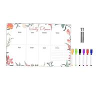 DIYEAH 1 Ensemble Tableau Mémo Acrylique Effaçable Transparent avec Stylo Planificateur Pratique pour Bureau pour Listes et Rappels Accessoires
