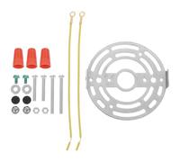 DIYEAH 1 jeu de plaques de fixation pour plafonnier - Blocs de fixation murale avec vis et écrous - Adaptateur de boîte de jonction ronde pour applique murale, lustre ou suspension