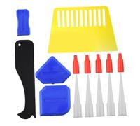 DIYEAH 1 Jeu Ensemble D'outils De Couture Jointoyer Outil De Grattoir À Coulis Grattoir Pour Joints De Carrelage Grattoir À Mastic Nettoyeur À Coulis Décapant De Mastic Abdos 15 Pièces