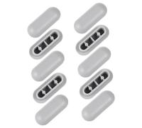 DIYEAH 1 Jeu Joint De Siège De Toilette Lavable Coussinets De Siège De Toilette Monté Toilettes Cuvette De Toilette Joint Anti-dérapant Auto-adhésifs Plastique Gris 10 Pièces