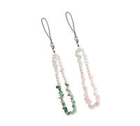 DIYEAH 1 Jeu Lanière De Cristal Perte Pour Téléphone Clés Accessoire Mode Pour Filles 2 Pièces