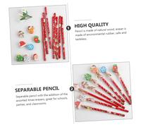 DIYEAH 1 Jeu Lot De Crayons De Noël Avec Gomme Crayons Pour École Et Activités 25 Pièces