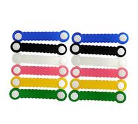 DIYEAH 1 Jeu Organisateur De Câbles Ensemble De Clips Colorés Pour Écouteurs Et Câbles Électroniques Fixation Flexible Et Étanche Pratique Pour Éviter Les Enchevêtrements 12 Pièces