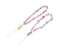 DIYEAH 1 Jeu Téléphone Décorative Perles De Pâte Polymère Style Aléatoire Pour Transport Pratique Sécurisé Mobile Couleur Aléatoire 2 Pièces