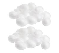 DIYEAH 1 Jeu Œuf De Mousse De Bricolage Œufs Polystyrène Pour La Décoration Artisanat De Boules De Mousse Forme En Polystyrène Artificiels Oeuf De Pâques Blanche 50 Pièces