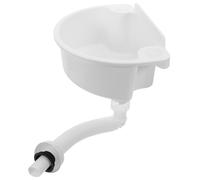 DIYEAH 1 mini-évier mural en plastique : petit lavabo sans perçage pour camping-car, lavabo à main avec tuyau d'évacuation flexible, lavabo suspendu peu encombrant pour dortoir et camping-car.