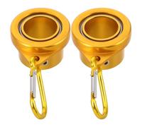 DIYEAH 1 Paire d'anneaux de Drapeau en Alliage d'aluminium, Anti-nœuds, avec Clips de Fixation rotatifs à 360° et Un diamètre de 2,7 cm (1,06 Pouce). Idéaux pour Les Bateaux, Les pelouses