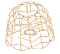 DIYEAH 1 Pièce Abat-jour imitation rotin abat-jour pour plafonnier dirigé Décor rustique lampe en osier à manger vie Lampes Shades Lampe à lampe pour plafond Corde imitation Kaki