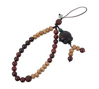 DIYEAH 1 Pièce Bracelet Lanière Poignet Chinois pour Téléphone Caméra et Étiquettes Identité Lanière Courte Santal pour Voyage et Activités Extérieures