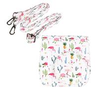 DIYEAH 1 Pièce Étui Photo Vintage PU avec Motif Flamant pour Appareil Photo Instantané Mini Sacoche de Protection Pratique et pour Sorties et