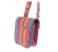 DIYEAH 1 Pièce Housse de Protection pour Appareil Photo Instantané Sacoche à Bandoulière Colorée Rayée Compatible avec Fujifilm Mini Pratique et