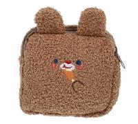 DIYEAH 1 Pièce Pochette de Rangement Peluche Sanitaire Cartoon Lapin Trousse de Toilette Multifonction pour Serviettes Hygiéniques et Cosmétiques