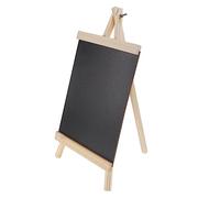 DIYEAH 1 pièce Tableau Mini Bois avec Support Amovible Panneau Affichage Effaçable pour Décoration et Messages pour Restaurants et Événements
