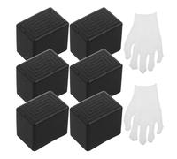 DIYEAH 1 Set Couvercle D'extrémité pour Barres Transversales de Toit, Embout de Barre Transversale de Galerie de Toit, Caoutchouc Noir, pour Roof Crossbars Luggage Rack, Installation