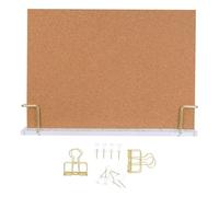 DIYEAH 1 Support de bureau pour notes - Tableau en liège avec support en acrylique - Cadre photo en bois pour afficher des photos