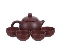 DIYEAH 1 théière Zisha de 15 t 1 tasse à thé en argile de 3 ccessoires pour la cérémonie du thé Gongfu, décoration de table pour jardin zen japonais, cadeau de pendaison de crémaillère