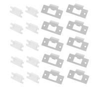 DIYEAH 10 Ensembles Plaques de Gâche de Porte avec Vis Matériel de Sécurité pour Portes Intérieures et Installation Facile