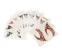 DIYEAH 10 Paires D'autocollants Temporaires Yeux en Papier, Faciles à Utiliser pour Maquillage Quotidien et Concerts, Agrandissant le Regard Fard à Paupières Plusieurs styles