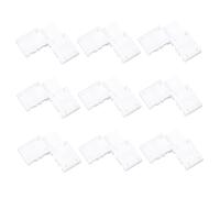 DIYEAH 10 Pièces Accessoires LED connecteur led connecteur d'angle LED connecteur en forme de l LED connecteur d'angle pour bande lumineuse blanche