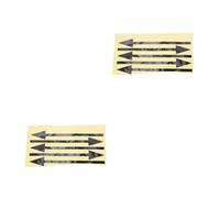 DIYEAH 10 Pièces Autocollants Flèche Réfléchissants pour Boîte Aux Lettres PVC Auto-adhésif Étanche pour Marquage Directionnel Mural et Au Sol Sécurité et Identification Rapide