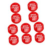 DIYEAH 10 Pièces boîte à clés de Pompiers boîtes clés muraux extérieurs casser Coffre-Fort de Plein air Serrure de Porte Portable boîtes de Serrure de Porte de Secours Plastique Rouge
