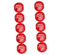 DIYEAH 10 Pièces Boîte à Clés De Pompiers Dehors Clés De Maison Boîtes Clés Muraux Extérieurs Coffre-Fort Porte Coffre à Clés Extérieur Casser Pause De La Clé d'urgence Plastique Rouge