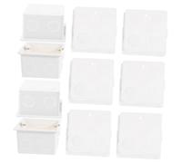 DIYEAH 10 pièces Boîtier de Jonction Mural PVC Robuste Boîte Encastrée Type pour Installation de Prises et Interrupteurs Accessoires Électriques Couleur Couleur