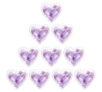 DIYEAH 10 Pièces Breloque Cœur en Acrylique, Lot Assorti | Surface Lisse et Brillante, Couleur Vive Solide, pour Bracelets, Boucles D’oreilles, Paquet et Projets DIY