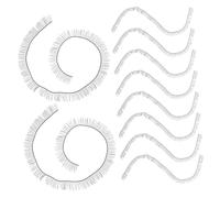 DIYEAH 10 pièces Cils Épais pour Poupées Accessoires DIY pour Fabrication de Poupées Faux Cils Noirs Adaptés Aux Projets Artisanaux