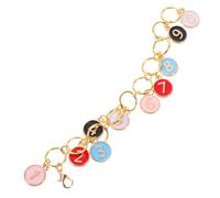 DIYEAH 10 Pièces Compteur de Rangs de Crochet Numéroté en Alliage Plat Rond Verrouillage, Accessoire de Tricot pour Pull, pour Bricolage et Scrapbooking