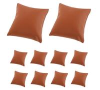 DIYEAH 10 Pièces Coussin Porte-montre en Cuir Pu Marron pour Présentation de Bracelets et Colliers, Rembourré pour Protéger les Bijoux, pour Collections Privées